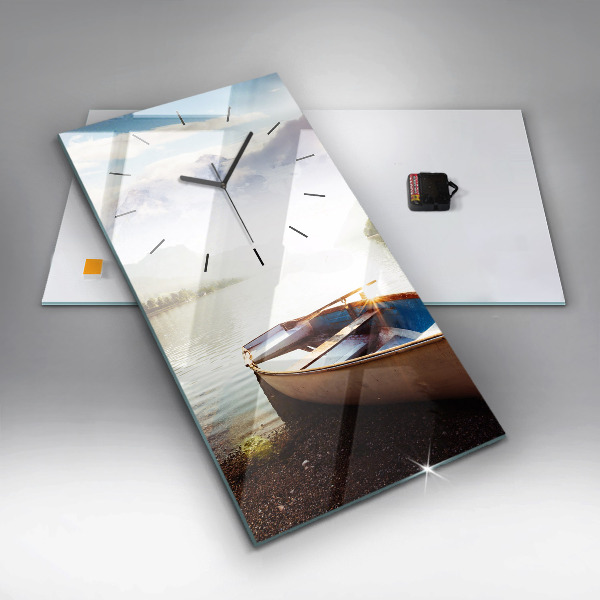 Vertikale Uhr mit motiv Blick auf den See