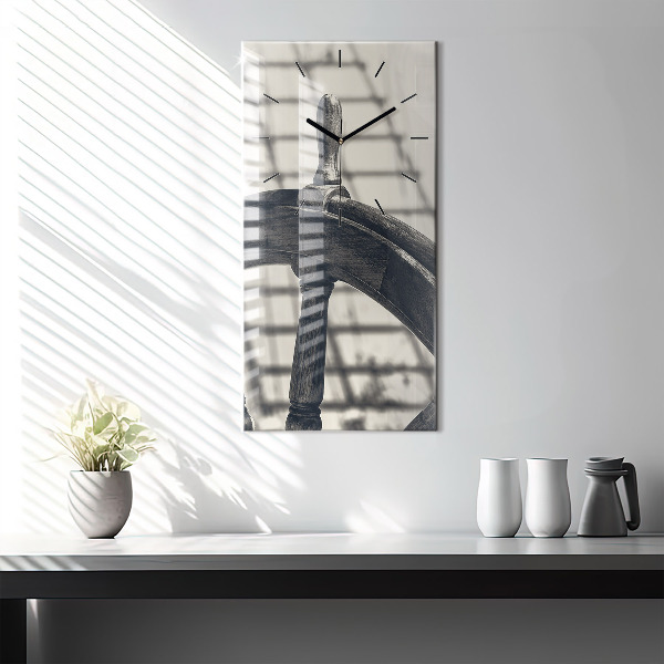 Vertikale Uhr mit motiv Antikes Schiff