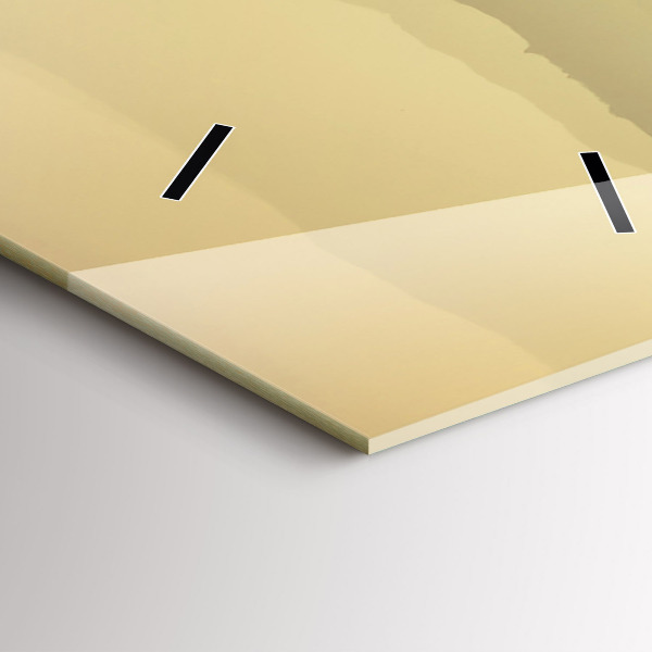 Vertikale Uhr mit motiv Neblige Berghänge