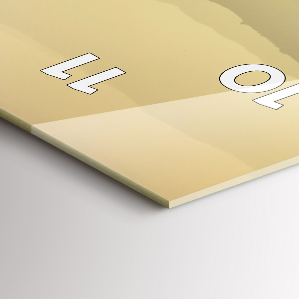 Vertikale Uhr mit motiv Neblige Berghänge