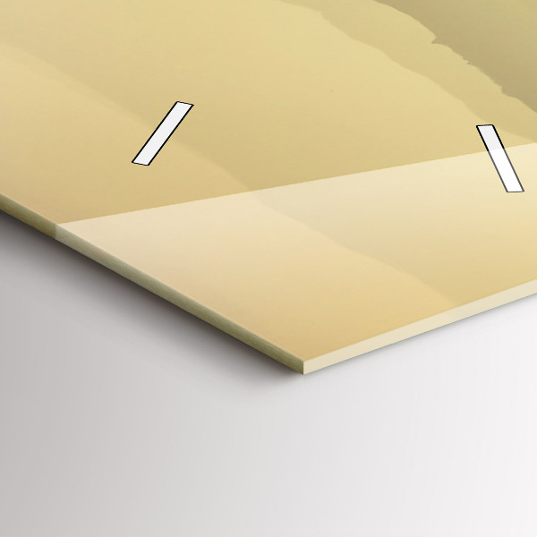 Vertikale Uhr mit motiv Neblige Berghänge