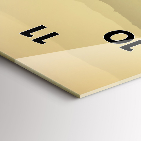 Vertikale Uhr mit motiv Neblige Berghänge