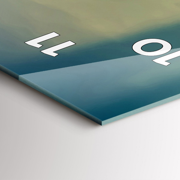 Vertikale Uhr mit motiv Leuchtturm am Meer