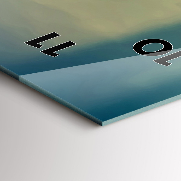 Vertikale Uhr mit motiv Leuchtturm am Meer