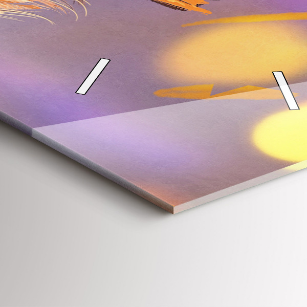 Vertikale Uhr mit motiv Ritter mit Schwert