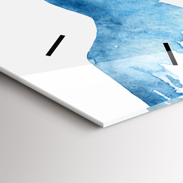 Vertikale Uhr mit motiv Fliegende blaue Vögel