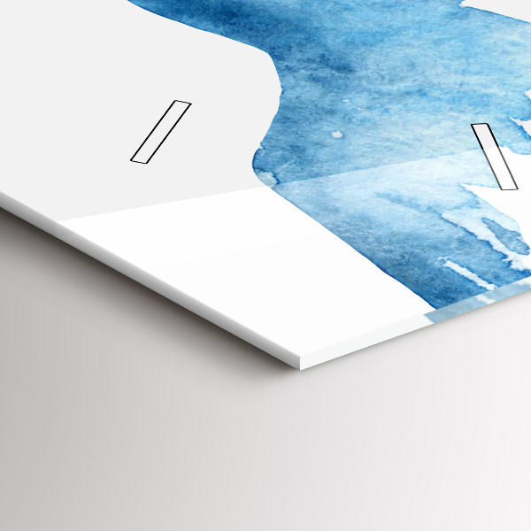 Vertikale Uhr mit motiv Fliegende blaue Vögel