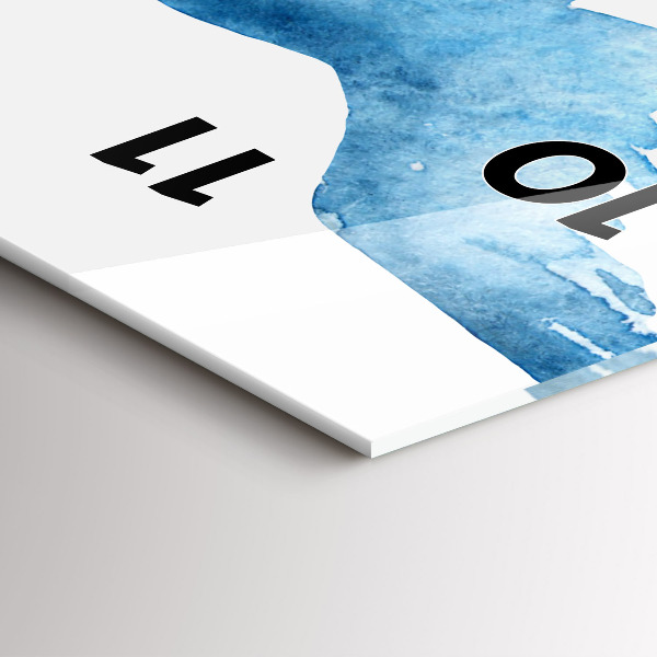 Vertikale Uhr mit motiv Fliegende blaue Vögel