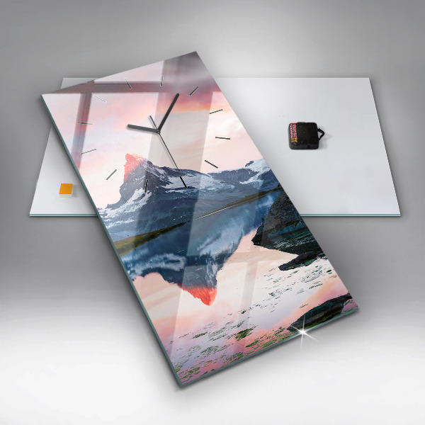 Vertikale Uhr Stellisee Matterhorn