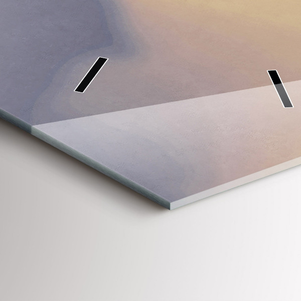 Vertikale Uhr mit motiv Mann auf einer alten Brücke