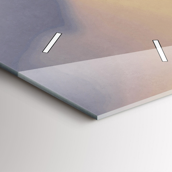 Vertikale Uhr mit motiv Mann auf einer alten Brücke