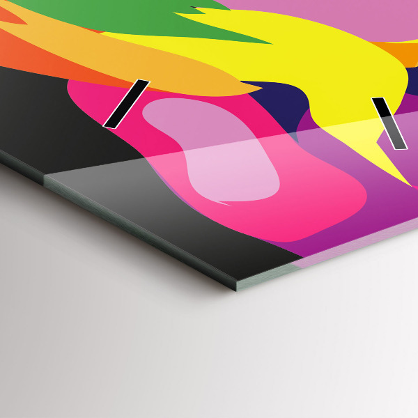 Vertikale Uhr Gefärbter Elefant