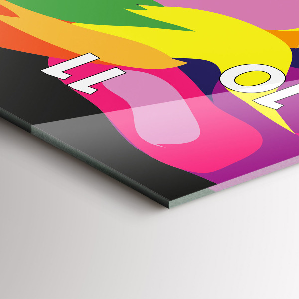 Vertikale Uhr Gefärbter Elefant