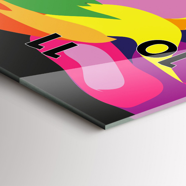 Vertikale Uhr Gefärbter Elefant