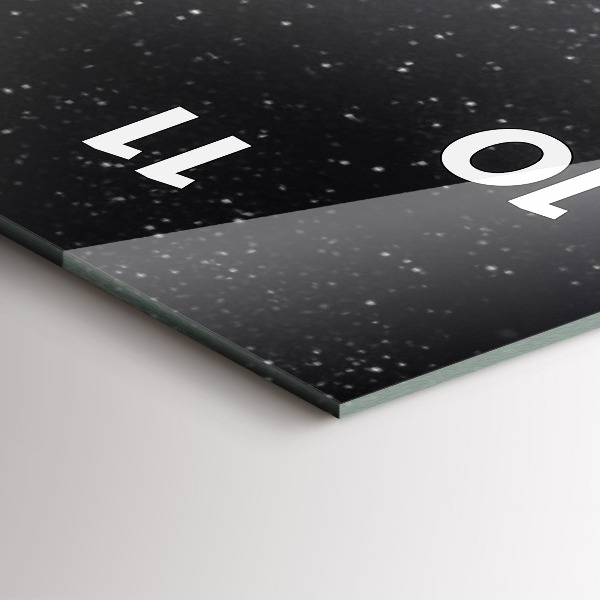 Vertikale Uhr mit motiv Kosmos Planeten