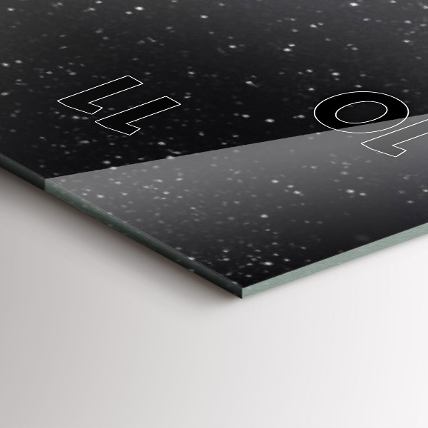 Vertikale Uhr mit motiv Kosmos Planeten