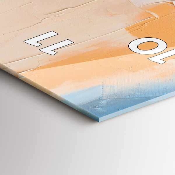 Vertikale Uhr mit motiv Porträt einer Frau