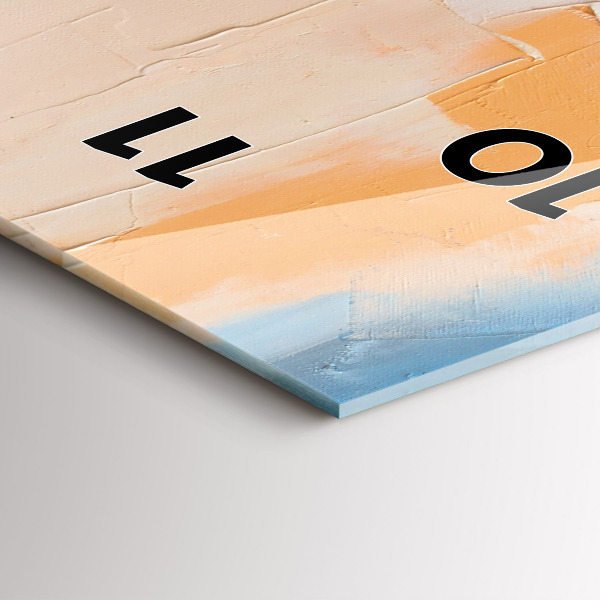 Vertikale Uhr mit motiv Porträt einer Frau