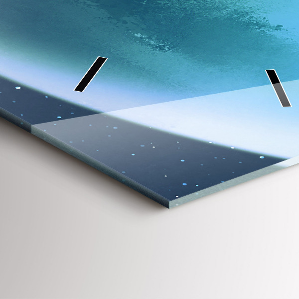 Vertikale Uhr mit motiv Mann auf dem Mond