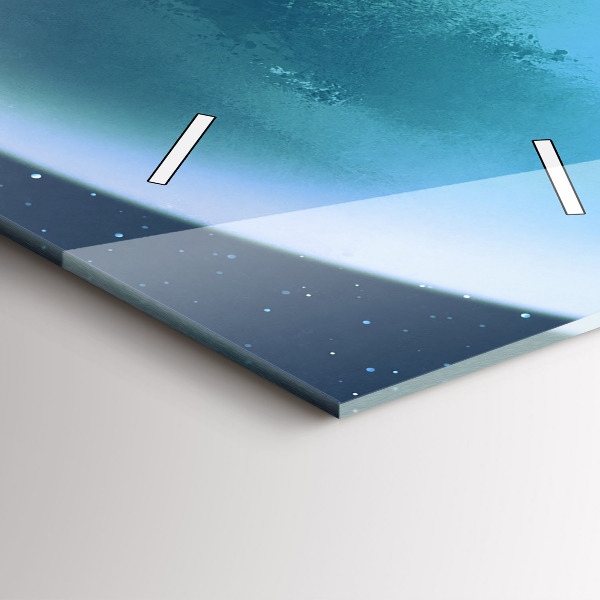 Vertikale Uhr mit motiv Mann auf dem Mond