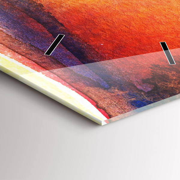 Vertikale Uhr mit motiv Frau mit Hut