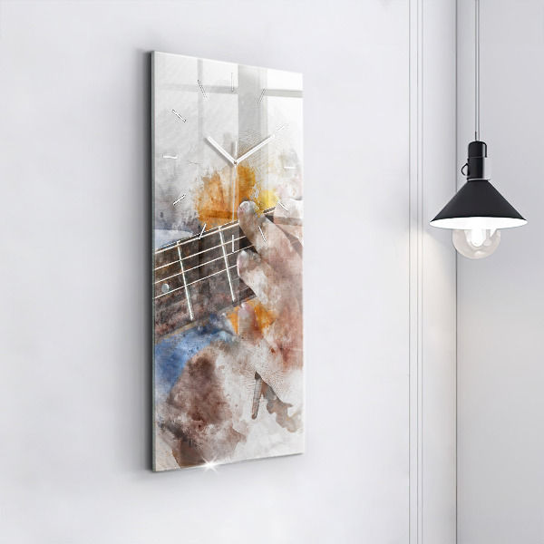 Vertikale Uhr mit motiv Gitarre