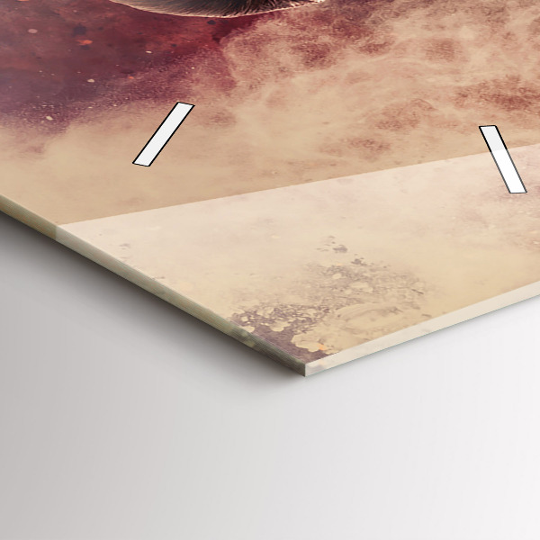 Vertikale Uhr Frau und Fahrrad