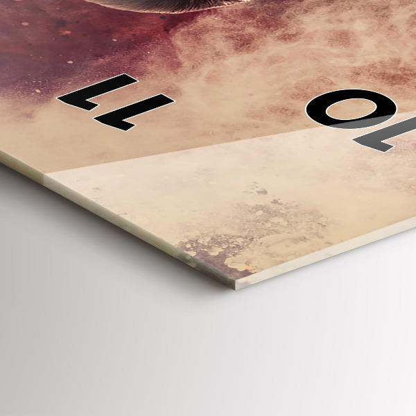 Vertikale Uhr Frau und Fahrrad