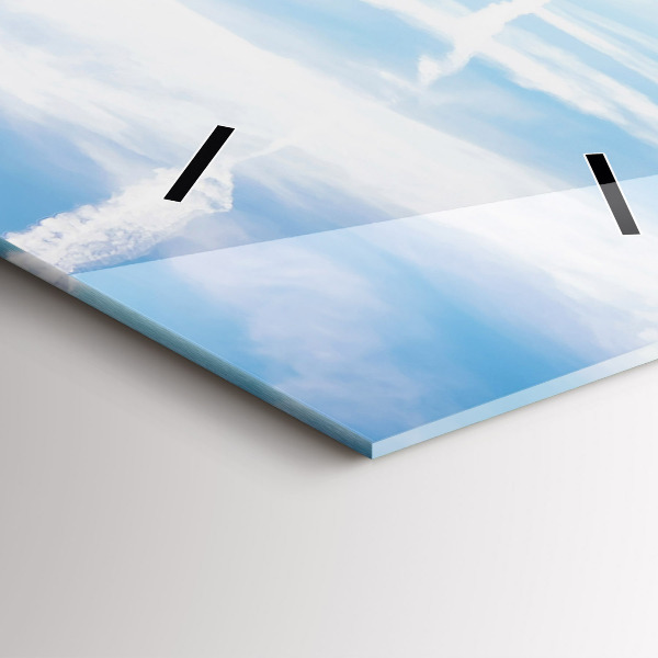 Vertikale Uhr Lavendelwiese