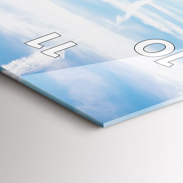 Vertikale Uhr Lavendelwiese