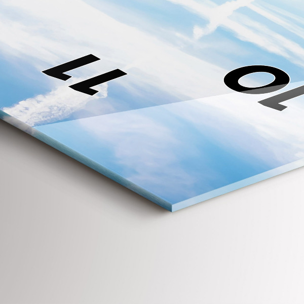 Vertikale Uhr Lavendelwiese