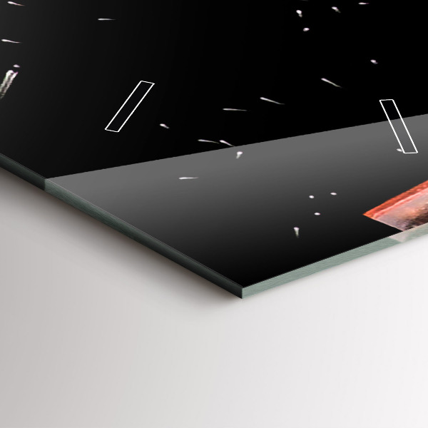 Vertikale Uhr mit motiv Getränk auf dem Eis