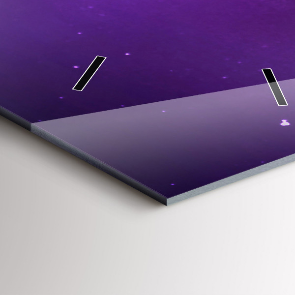 Vertikale Uhr mit motiv Aurora Borealis