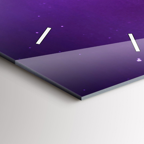 Vertikale Uhr mit motiv Aurora Borealis