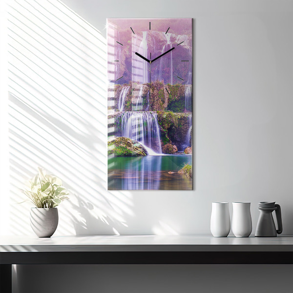 Vertikale Uhr mit motiv Jiulong-Wasserfall China