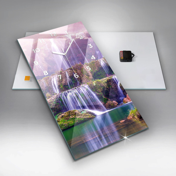 Vertikale Uhr mit motiv Jiulong-Wasserfall China