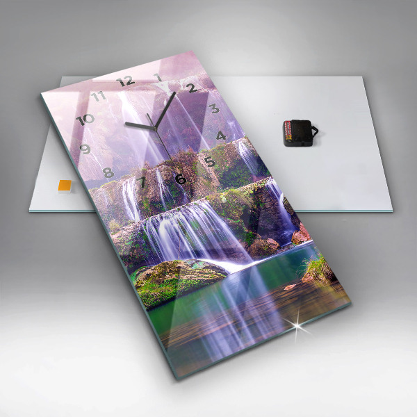 Vertikale Uhr mit motiv Jiulong-Wasserfall China
