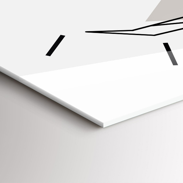 Vertikale Uhr mit motiv Rentier skandinavischer Stil