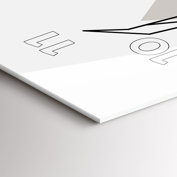 Vertikale Uhr mit motiv Rentier skandinavischer Stil