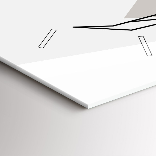 Vertikale Uhr mit motiv Rentier skandinavischer Stil