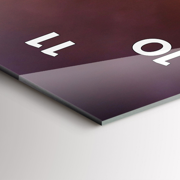 Vertikale Uhr Boot und Sonnenuntergang