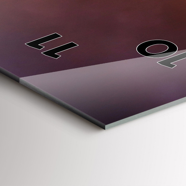 Vertikale Uhr Boot und Sonnenuntergang