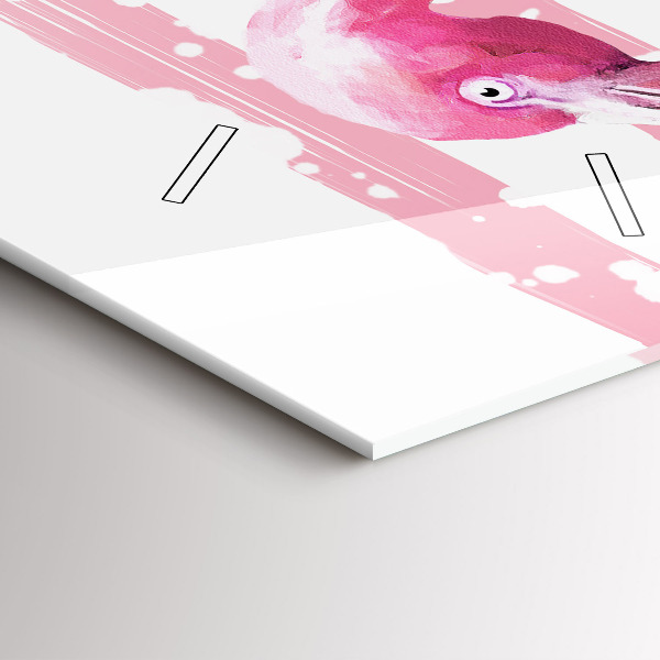 Vertikale Uhr Flamingo-Grafik