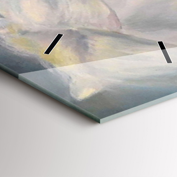 Vertikale Uhr mit motiv Schöne Frau mit Pferd