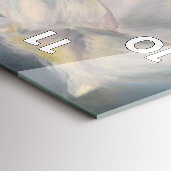 Vertikale Uhr mit motiv Schöne Frau mit Pferd