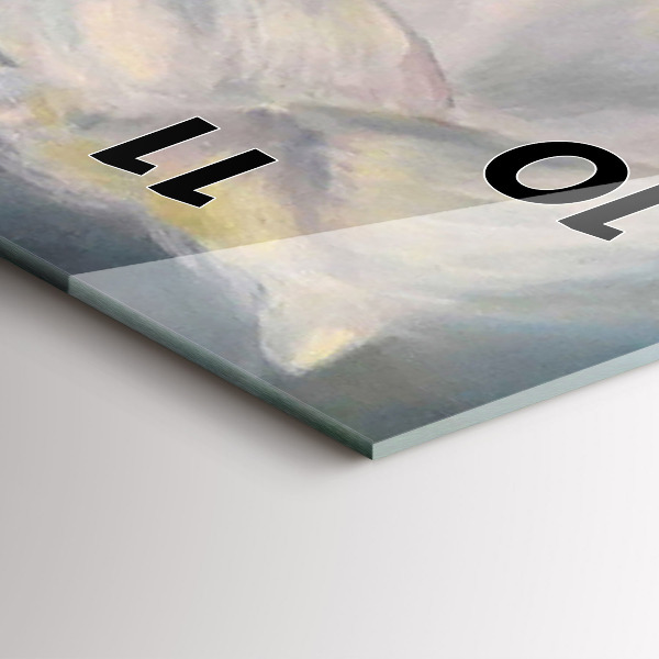 Vertikale Uhr mit motiv Schöne Frau mit Pferd