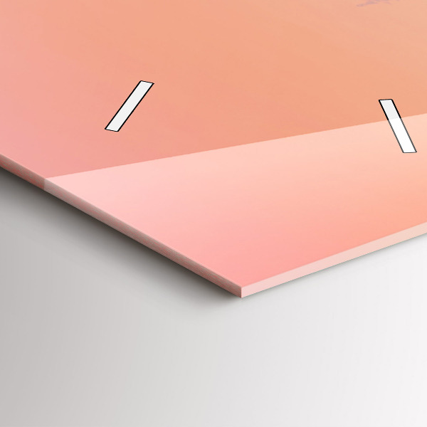 Vertikale Uhr mit motiv Wald im Nebel