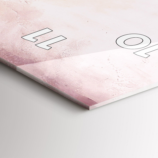 Vertikale Uhr mit motiv Blumen Blühender Mohn