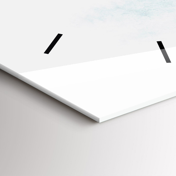 Vertikale Uhr Winterlicher Wald