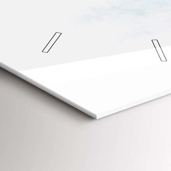 Vertikale Uhr Winterlicher Wald